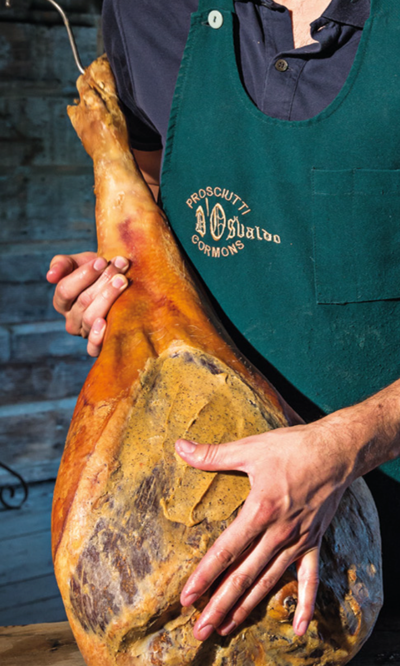 Prosciutto leggermente affumicato - ganzer Schinken